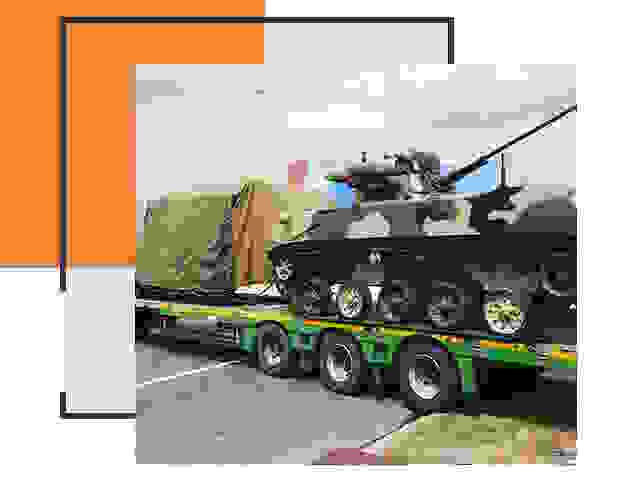 Перевозка военной техники в Верхнем Уфалее